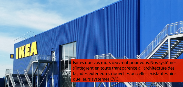chauffage solaire air, facade solaire