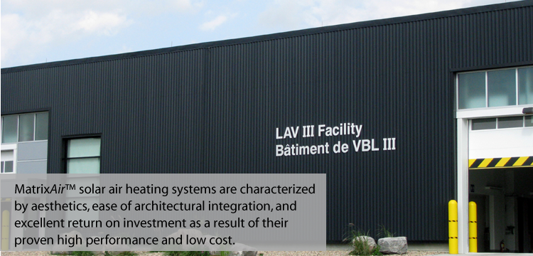 solar air heating system - militar buildings