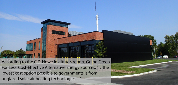 solar air heating system - casernes